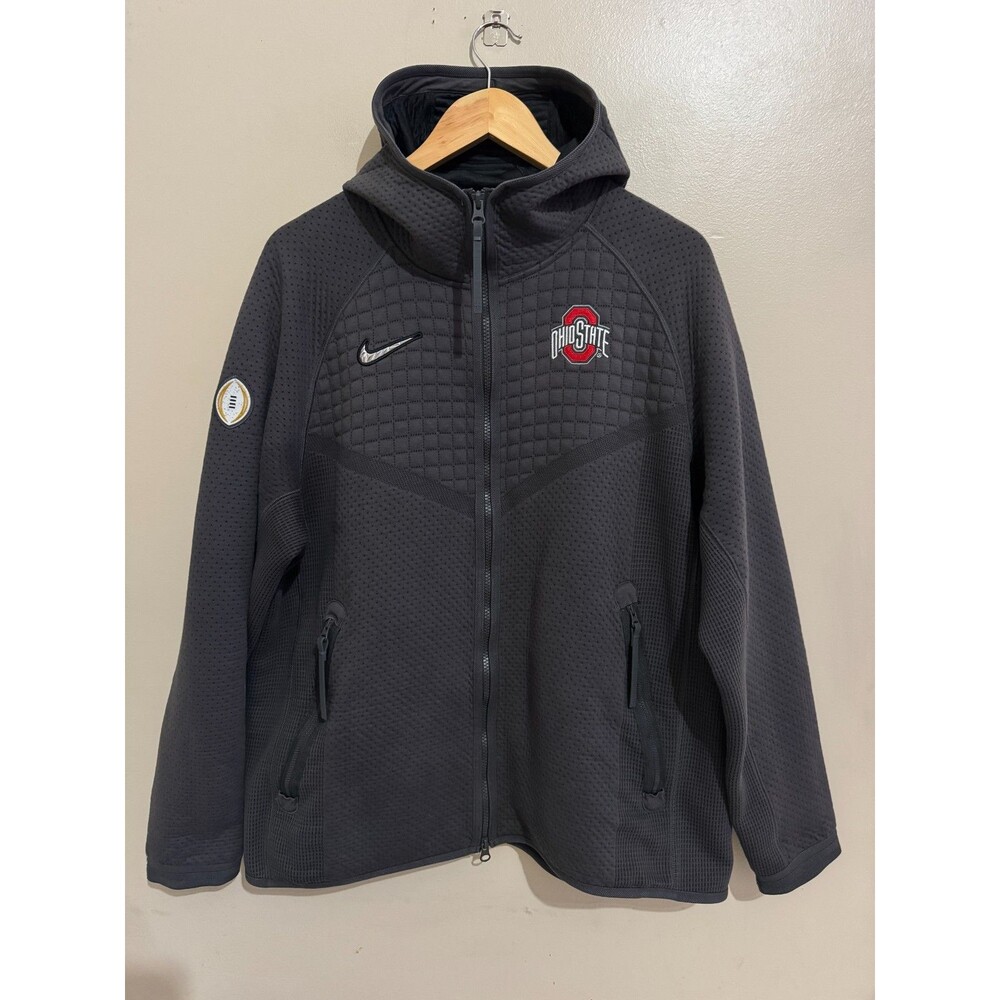Nike CFP Ohio State Buckeyes Team Issue Media Day Tech Pack Jacket Men's L NCAA